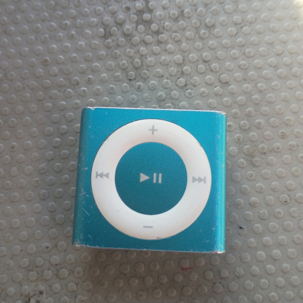 Blue Mini MP3 Player with White Click Wheel